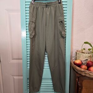 Avalanche Green Track Pants Relaxed Fit Joggers